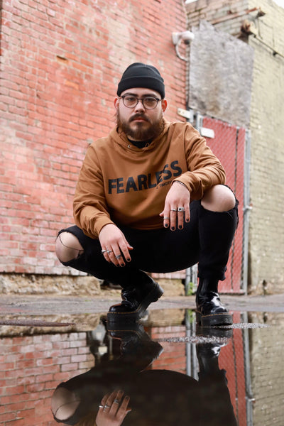 FEARLESS Brown Hoodie