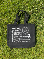 Salt And Light…. Black Tote Bag