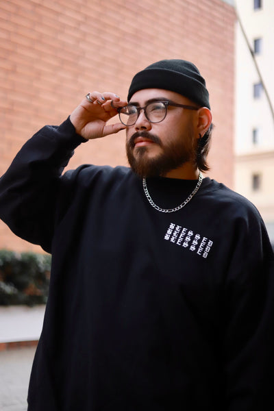 Black Blessed Crew Neck Sweater