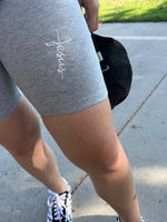 Jesus+Cross Biker Shorts